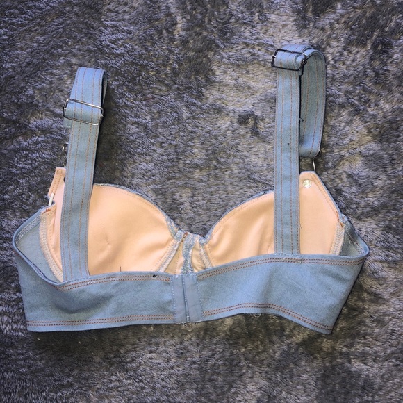 ❌SOLD❌ Denim bra - Picture 2 of 5
